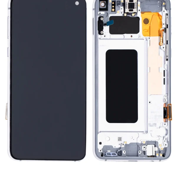 Samsung Galaxy S10e Assembly With Frame  - Pulled (Grade A) - Prism White