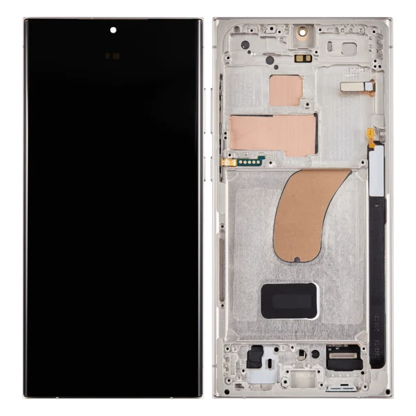 Samsung Galaxy S23 Ultra 5g  Assembly With Frame (Cream) - Pulled (Grade - B)