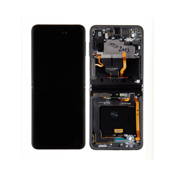 Samsung Galaxy Flip 3 Inner Lcd With Frame(phantom Black) - Pulled (grade B Low Shadow
