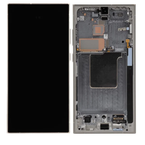 Samsung Galaxy S24 Ultra 5g Assembly With Frame (titanium Grey)  Oem (glass Change)